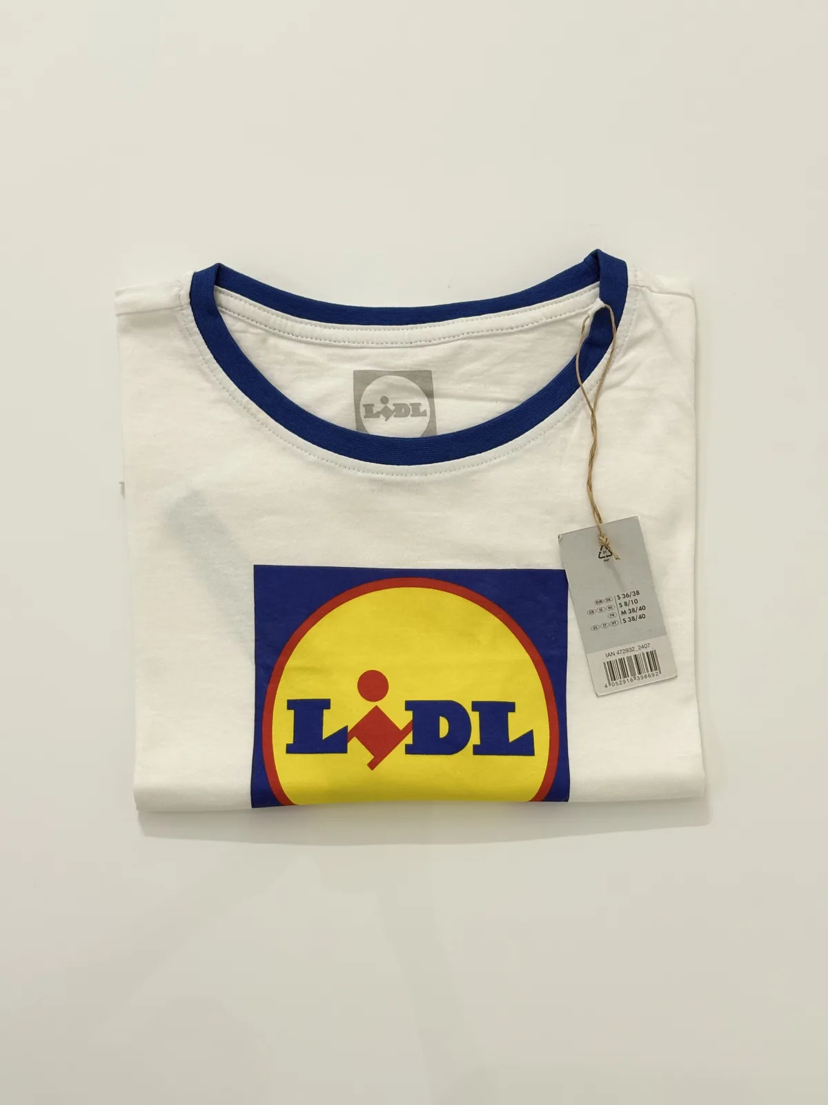 تیشرت زنانه LIDL طرحدار سفید